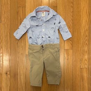 Infant Boy Dress Shirt and Khakis